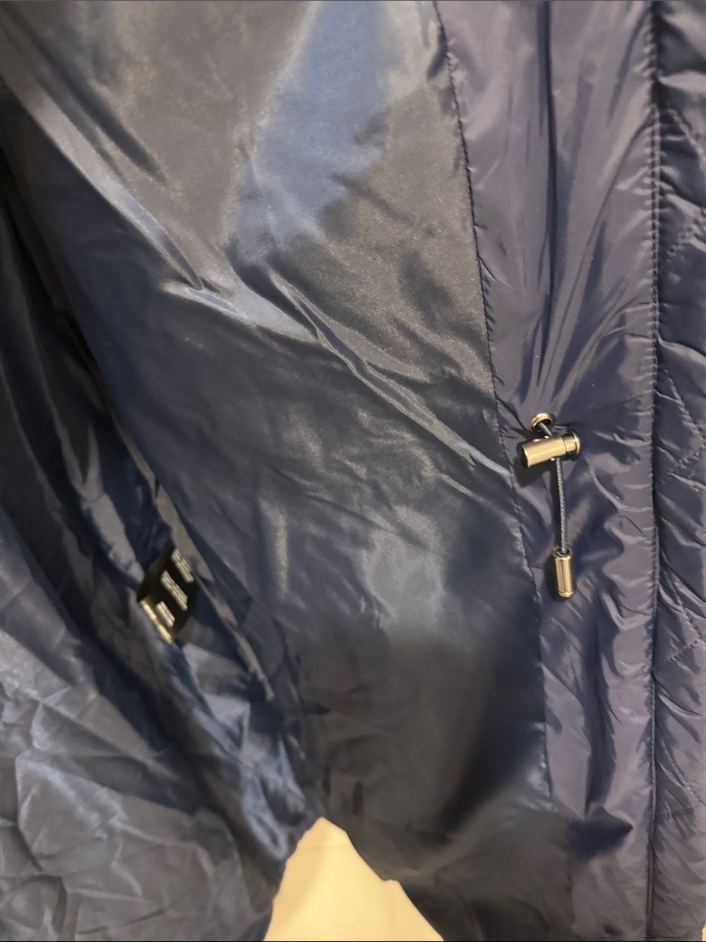 Weatherproof Navy Diamond-Quilt Hooded Puffer Coat - Picture 6 of 15